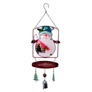Glass Santa Wind Chime
